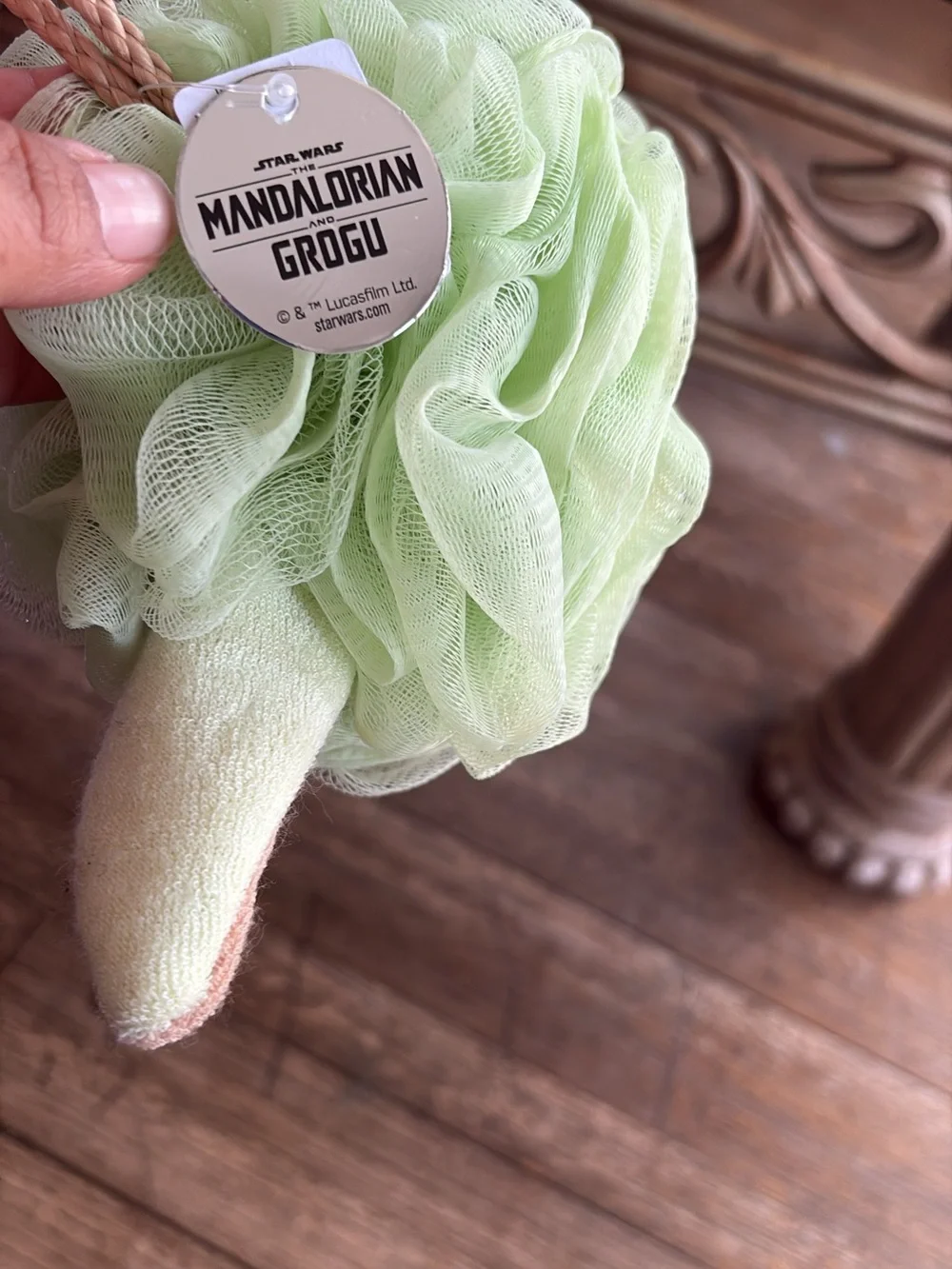 Bath & Body Works Grogu Green Bath Pouf with Ears